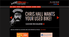 Desktop Screenshot of chrishallmotorcycles.co.uk